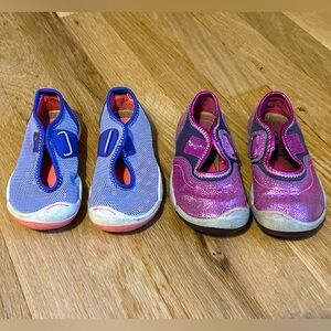 PLAE Kids Water Shoes in Blue and Purple